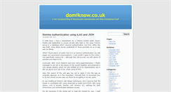 Desktop Screenshot of domiknow.co.uk