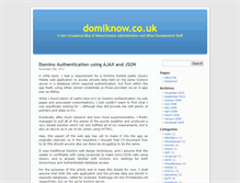 Tablet Screenshot of domiknow.co.uk